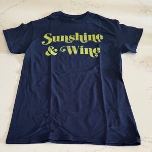 Navy Sunshine & Wine Tee